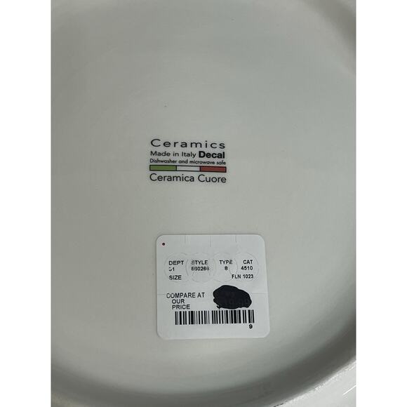 Ceramica Cuore Platter 15 Inch Italy Dishwasher Microwave Safe - Picture 6 of 9